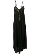 Giacobino Bead-embellished Slip Dress - Black