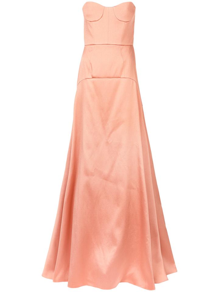 Rochas Panelled Flared Dress - Pink & Purple