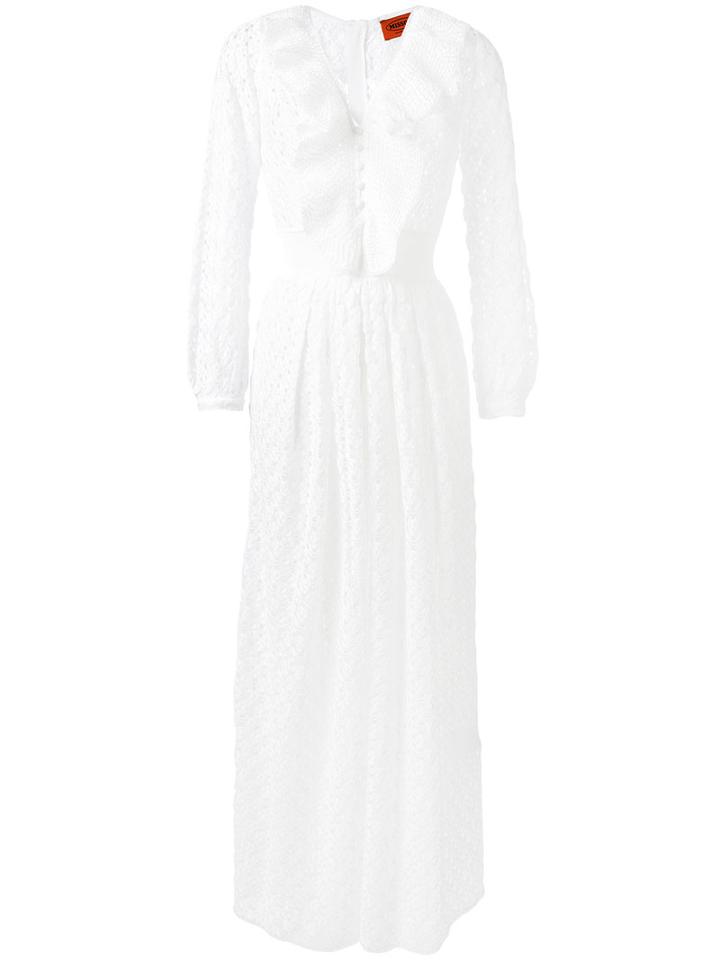 Missoni - Broderie Anglaise Jumpsuit - Women - Silk/spandex/elastane/viscose - 40, White, Silk/spandex/elastane/viscose