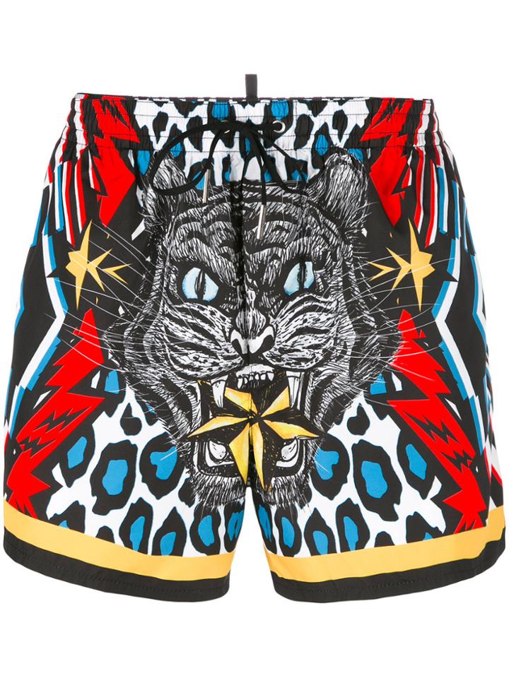 Dsquared2 Tiger Swim Shorts - Multicolour