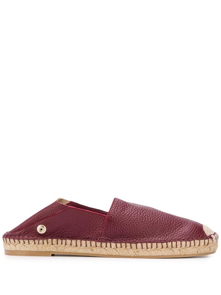 Valentino Pebble Texture Espadrilles - Red
