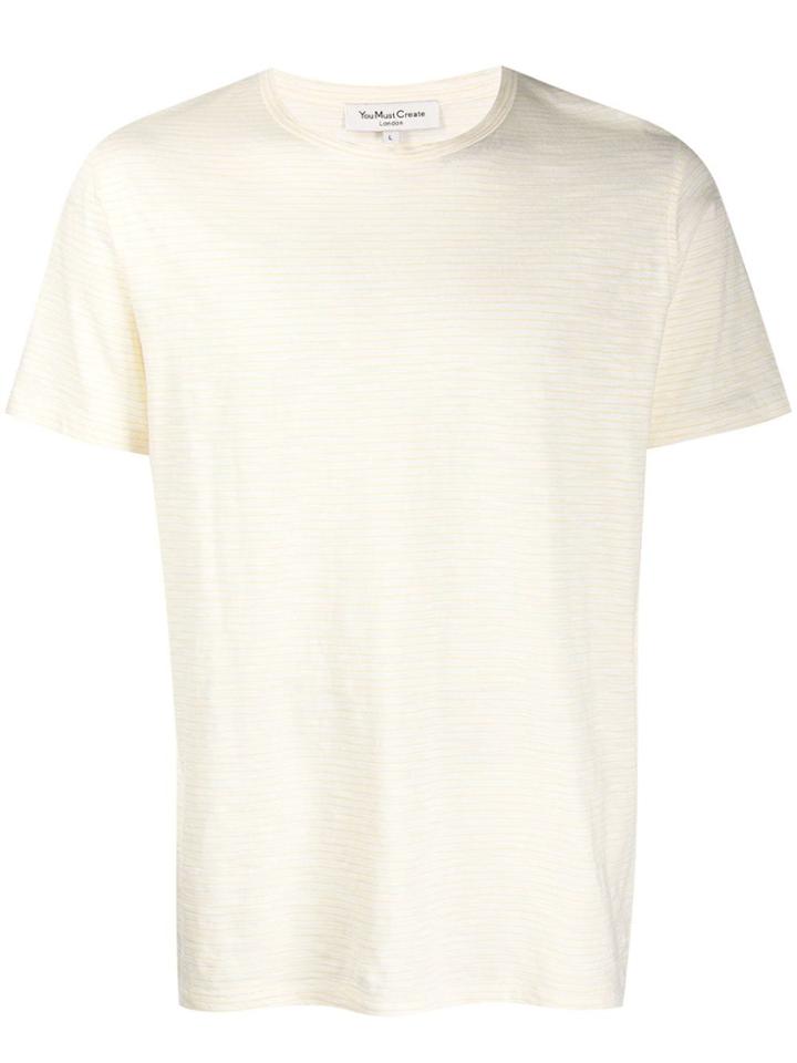 Ymc Short-sleeve Fitted T-shirt - Neutrals