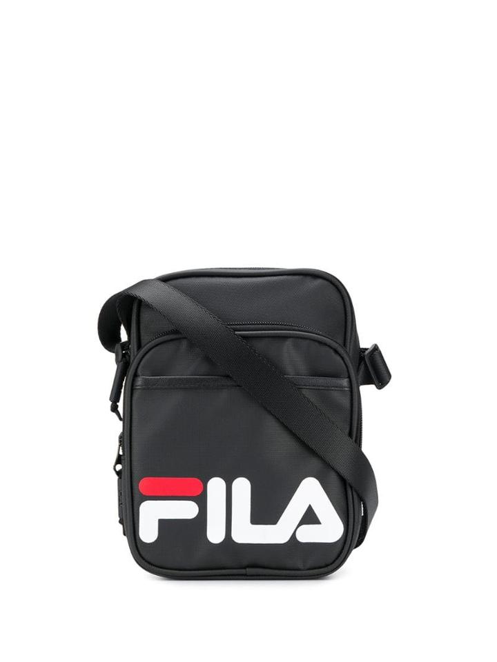 Fila Contrast Logo Shoulder Bag - Black