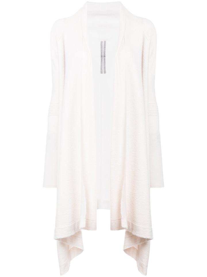 Rick Owens Asymmetric Hem Cardigan - Nude & Neutrals