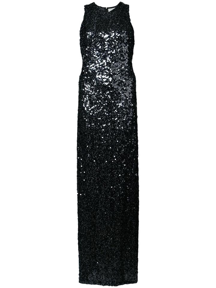 Galvan - Sequined Gown - Women - Nylon/polyester - 36, Black, Nylon/polyester