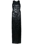 Galvan - Sequined Gown - Women - Nylon/polyester - 36, Black, Nylon/polyester