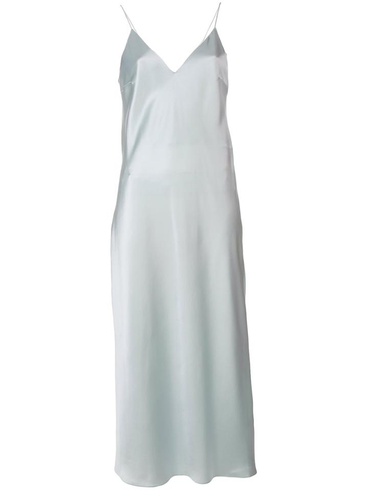 Walk Of Shame Long Slip Dress - Blue