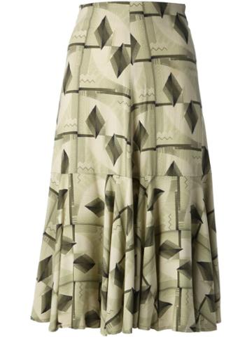 Biba Vintage Geometric Print Skirt
