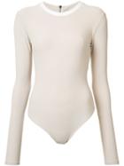 Alix Chloe Bodysuit, Women's, Size: Small, Nude/neutrals, Leather/nylon/spandex/elastane