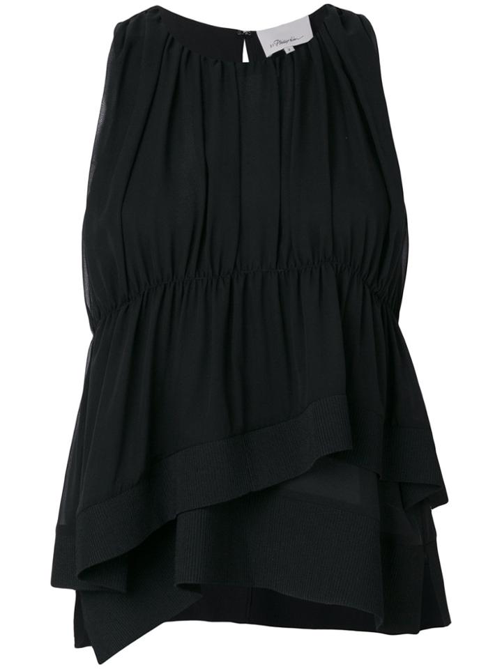 3.1 Phillip Lim Ruffle-trim Top - Black