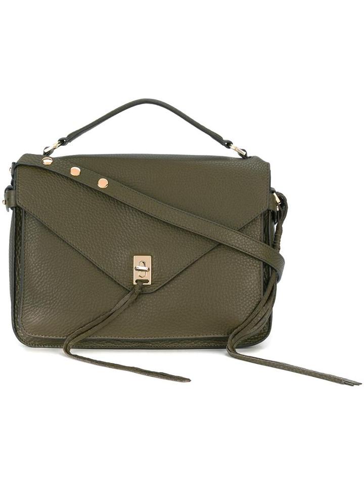 Rebecca Minkoff Top Handle Crossbody Bag, Women's, Green, Calf Leather/polyester