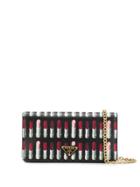 Prada Lipstick Print Mini Bag - Black