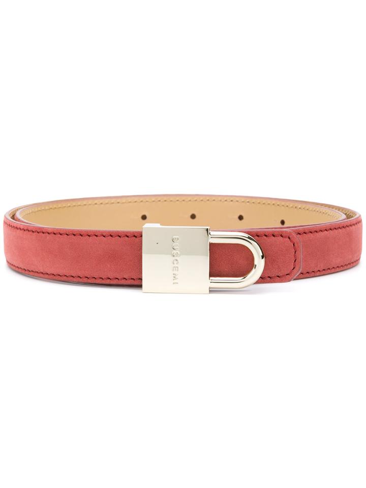 Buscemi Skinny Belt Jeans - Red