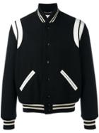 Saint Laurent Classic Teddy Jacket, Men's, Size: 52, Black, Cotton/lamb Skin/cupro/cotton
