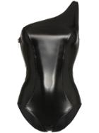 Lisa Marie Fernandez Lmf Ardem Maillot Ssuit One Shldr Pvc Bl - Black