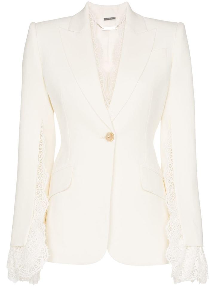 Alexander Mcqueen Slash Sleeve Jacket - Neutrals