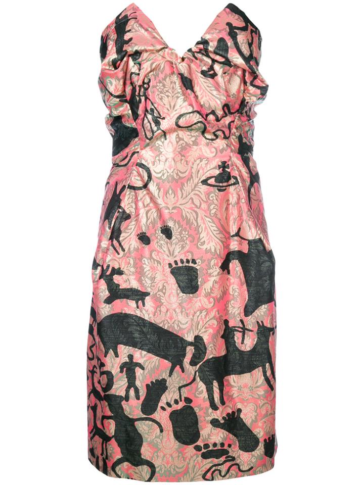 Vivienne Westwood Printed Pointy Bandeau Dress - Multicolour