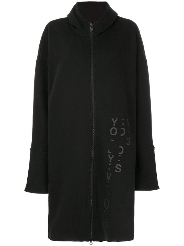 Y-3 Broad Lapels Oversized Sweatcoat - Black