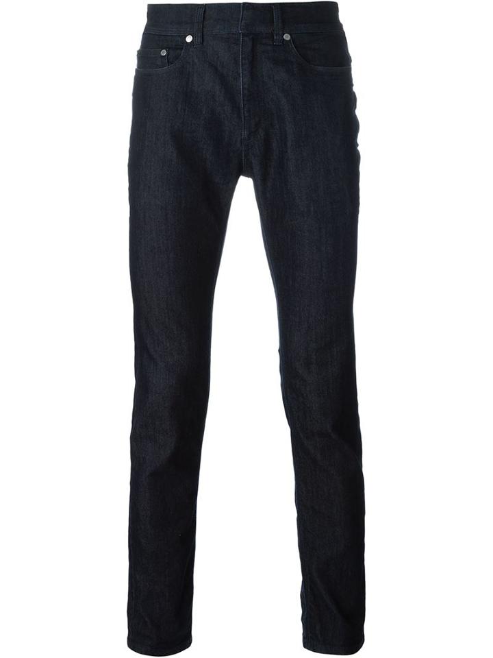 Neil Barrett Classic Skinny Jeans, Men's, Size: 30, Blue, Cotton/polyester/spandex/elastane