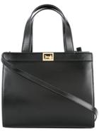 Céline Vintage Carriage Logos 2way Bag - Black