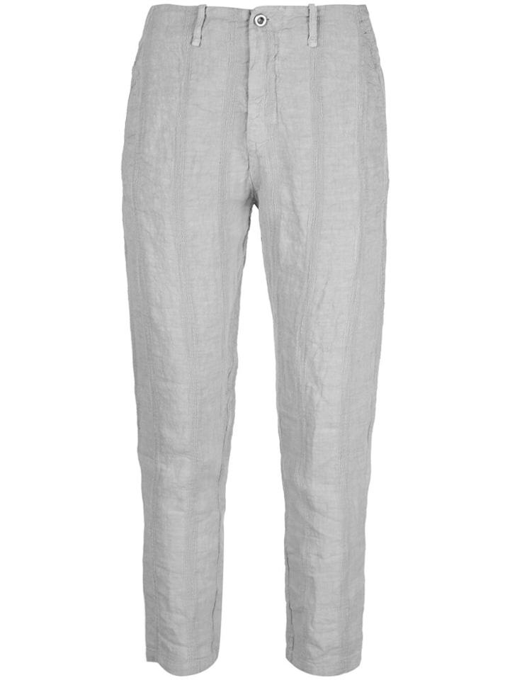 Transit Striped Detail Trousers - Silver