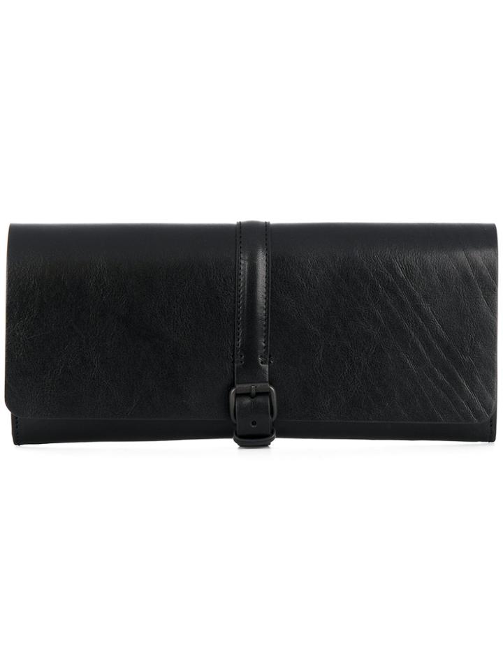 Ann Demeulemeester Buckle Clutch - Black
