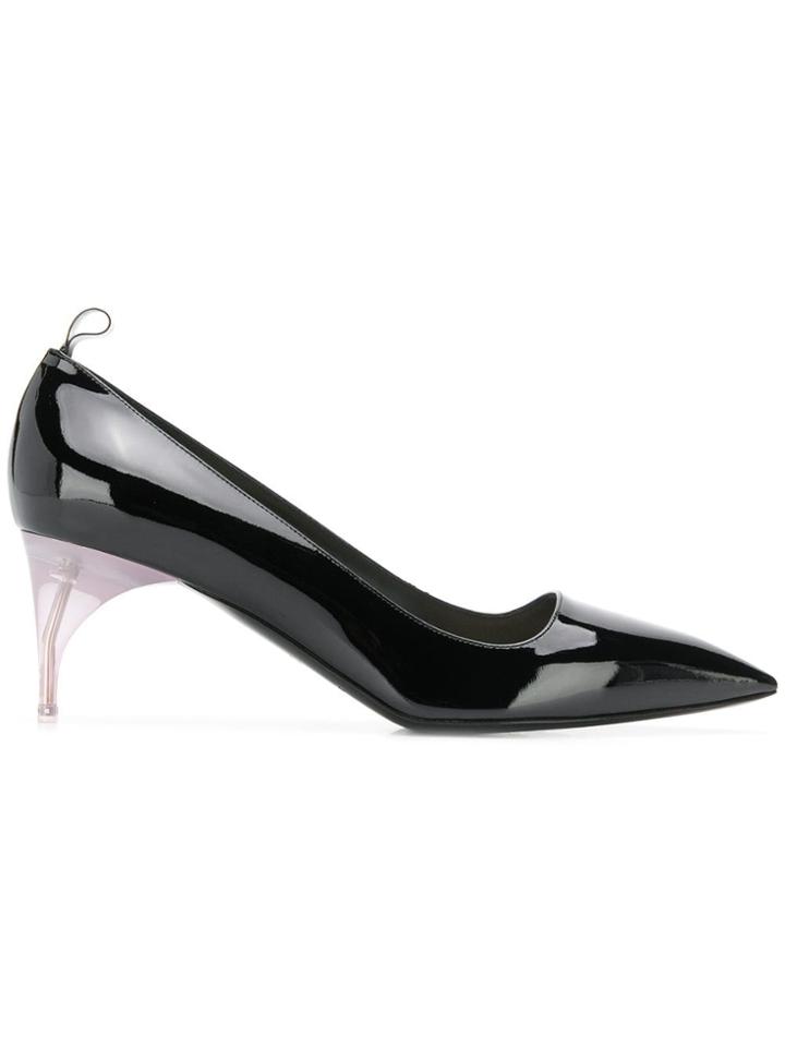 Alain Tondowski Varnished Pointed Pumps - Black