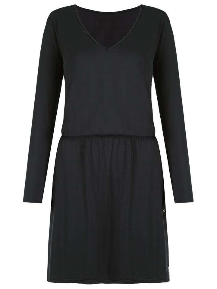 Lygia & Nanny V-neck Tunic Dress, Women's, Size: 38, Black, Polyamide/spandex/elastane