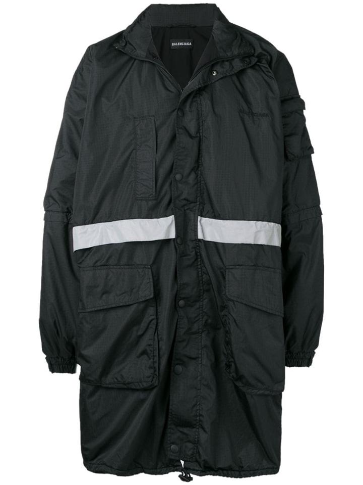 Balenciaga Padded Lining Parka - Black