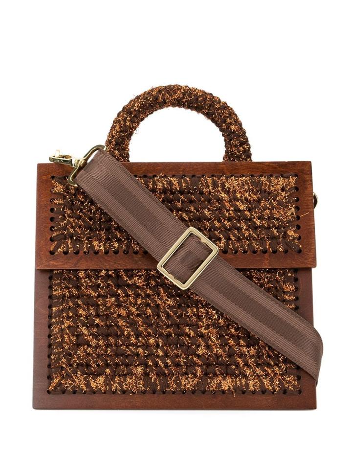 0711 Sparkly Copa Tote - Brown