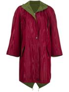 Jean Paul Gaultier Vintage Reversible Hooded Coat - Red