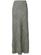 Ter Et Bantine Houndstooth Maxi Skirt - Black
