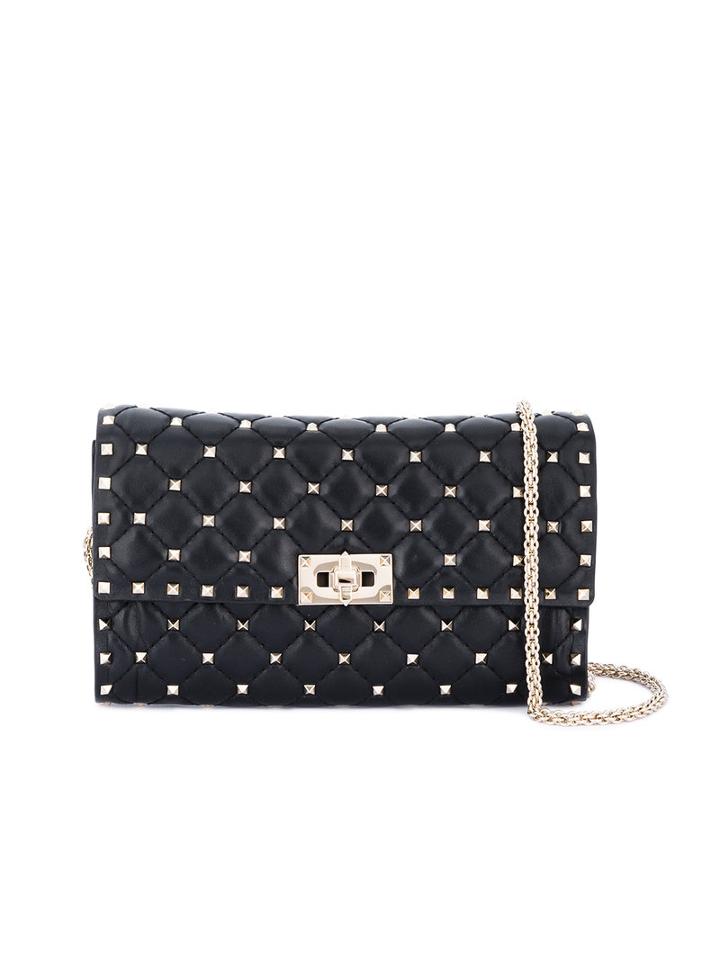 Valentino - Medium Spike Rockstud Cross-body Bag - Women - Leather/metal - One Size, Black, Leather/metal