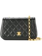 Chanel Pre-owned Chanel Quilted Chain Shoulder Bag - Black