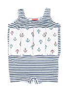Sunuva 'anchor' Floatsuit, Toddler Boy's, Size: 4 Yrs, Blue