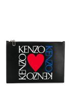 Kenzo I Love Kenzo Capsule Clutch - Black