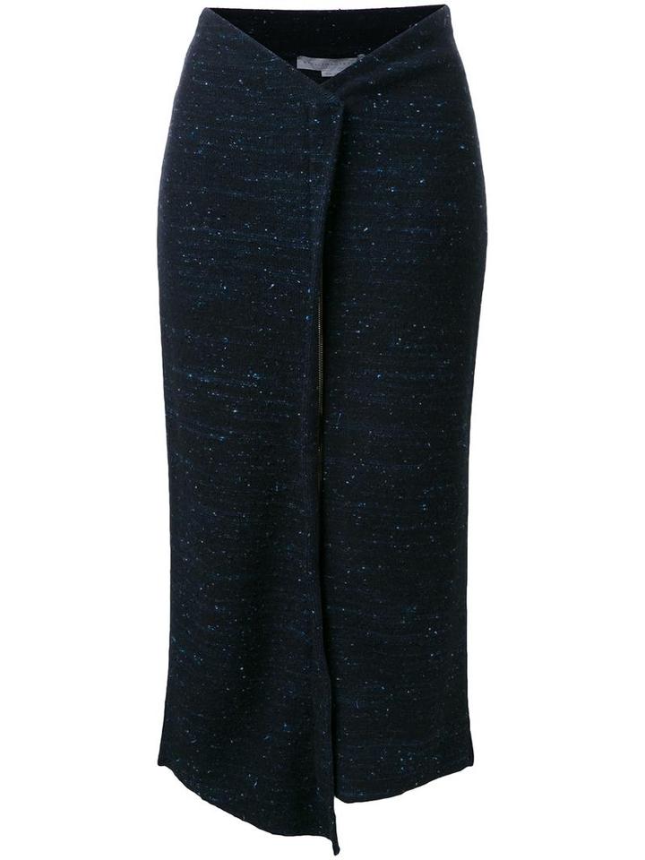 Stella Mccartney Speckled Knit Skirt, Women's, Size: 38, Blue, Viscose/virgin Wool