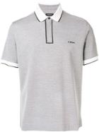 Z Zegna Contrast Piped Polo Shirt - Grey