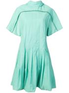 Acne Studios Blanket Stitched Dress - Green