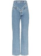 Y/project Double Waistband Jeans - Blue