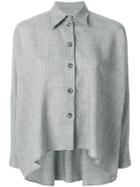 Mm6 Maison Margiela Flared Shirt - Grey