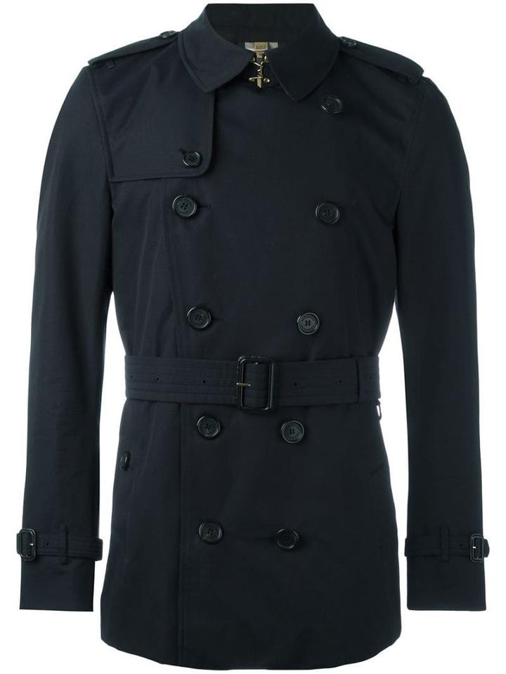 Burberry The Kensington - Short Trench Coat - Blue