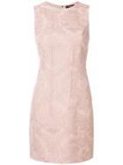 Theory Embroidered Fitted Dress - Nude & Neutrals