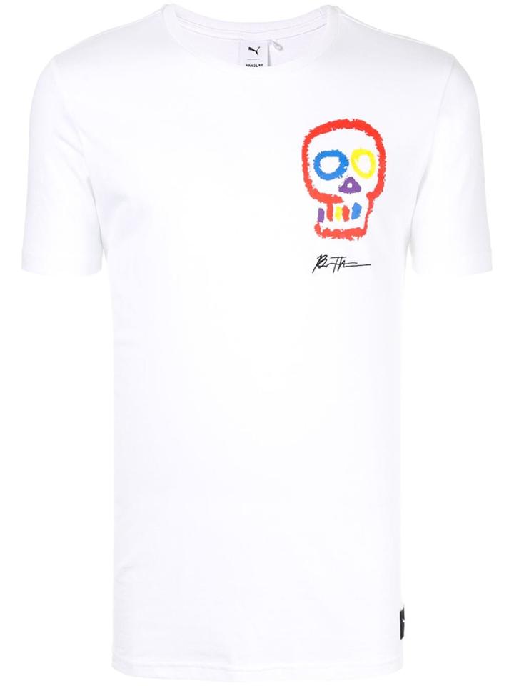 Puma Skull Print T-shirt - White