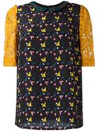 I'm Isola Marras Lace Sleeve Blouse, Women's, Size: 44, Yellow, Polyamide/polyester/viscose/virgin Wool
