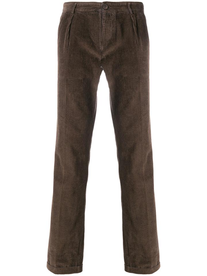 Weber + Weber Corded Tailored Trousers - Brown