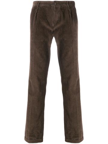 Weber + Weber Corded Tailored Trousers - Brown