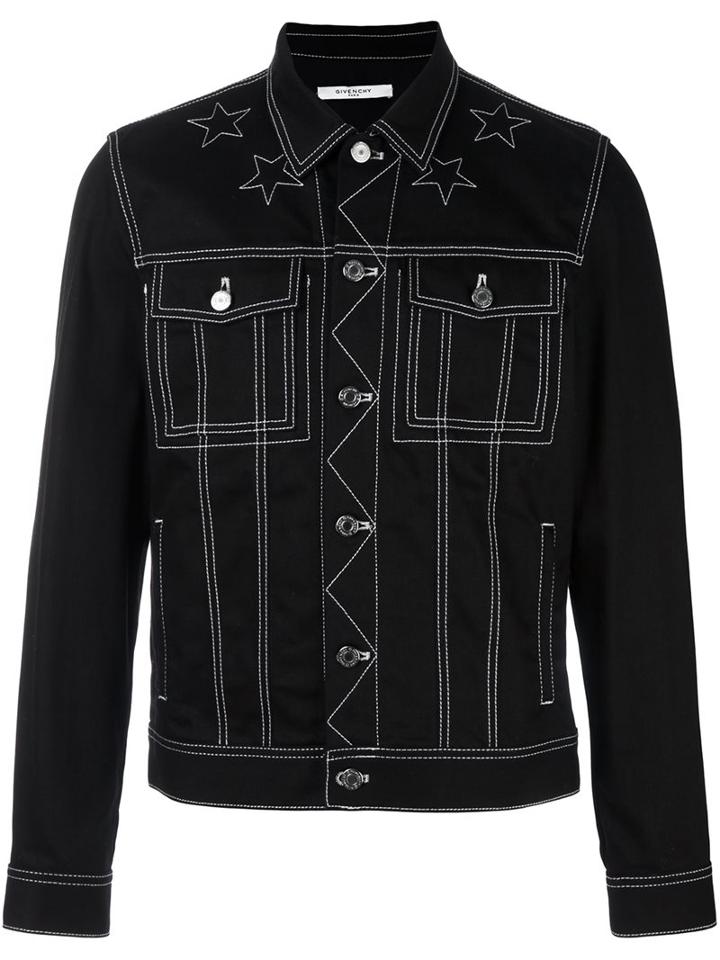 Givenchy Embroidered Star Denim Jacket