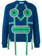 Walter Van Beirendonck - Mask Sweatshirt - Men - Cotton - M, Blue, Cotton
