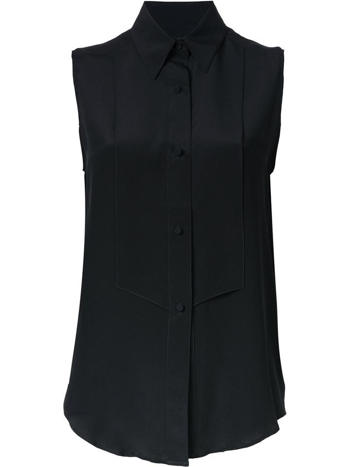 Pallas Anna Sleeveless Shirt, Women's, Size: 38, Black, Silk